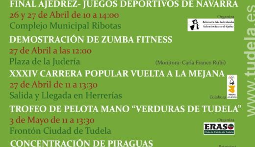 Actos deportivos en la XX Fiestas de la Verdura 2014