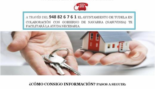 Cartel alquiler vivienda