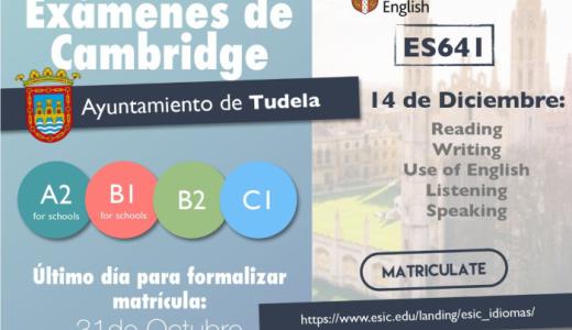 Cartel exámen Cambridge
