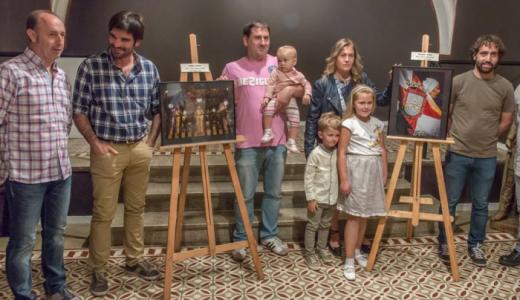 (Foto: J.Miguel Jiménez) De izda. a dcha.: Javier Lumbreras; Eneko Larrarte; Iñaki Cornago con su hija Zoe; Patricia Morte con sus hijos Mario y Carmen;Iñaki Magallón; y Jesús Álava.