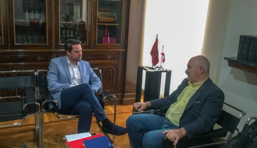 El alcalde Alejandro Toquero y el Consejero Aierdi.