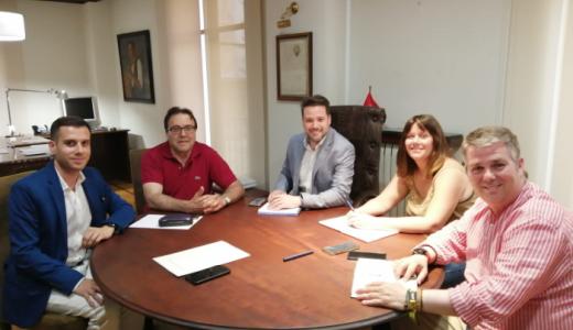 Reunión con el Presidente del CD Tudelano (Jesús Miranda)