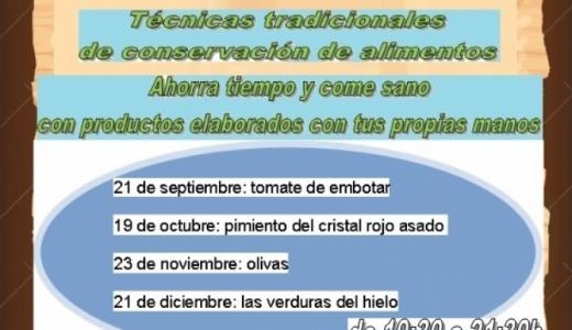 Talleres de técnicas tradicionales de conservación de alimentos 2017