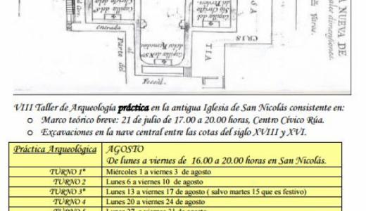 VIII Taller de arqueología