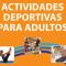 Actividades deportivas para adultos abril-junio 2013.