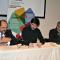 Manuel Rodríguez (director de ADItech), Eneko Larrarte (alcalde de Tudela) y Roberto Yoldi (director del Servicio de Innovación y Transferencia del Conocimiento del Gobierno de Navarra).