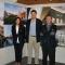 Merche Sanpedro, Luis Casado y Jesús Mª Ramírez